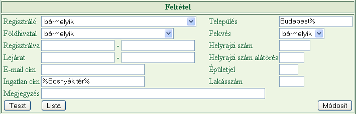 Fővárosi 2 Számú Földhivatal Ingatlanfigyelés Szolgáltatás